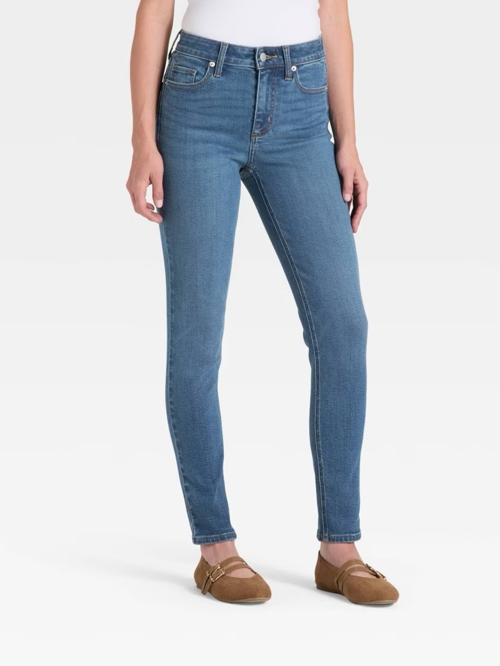Universal Thread High Rise Skinny Jeans in Medium Blue Wash